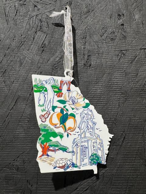 Georgia Metal Ornament