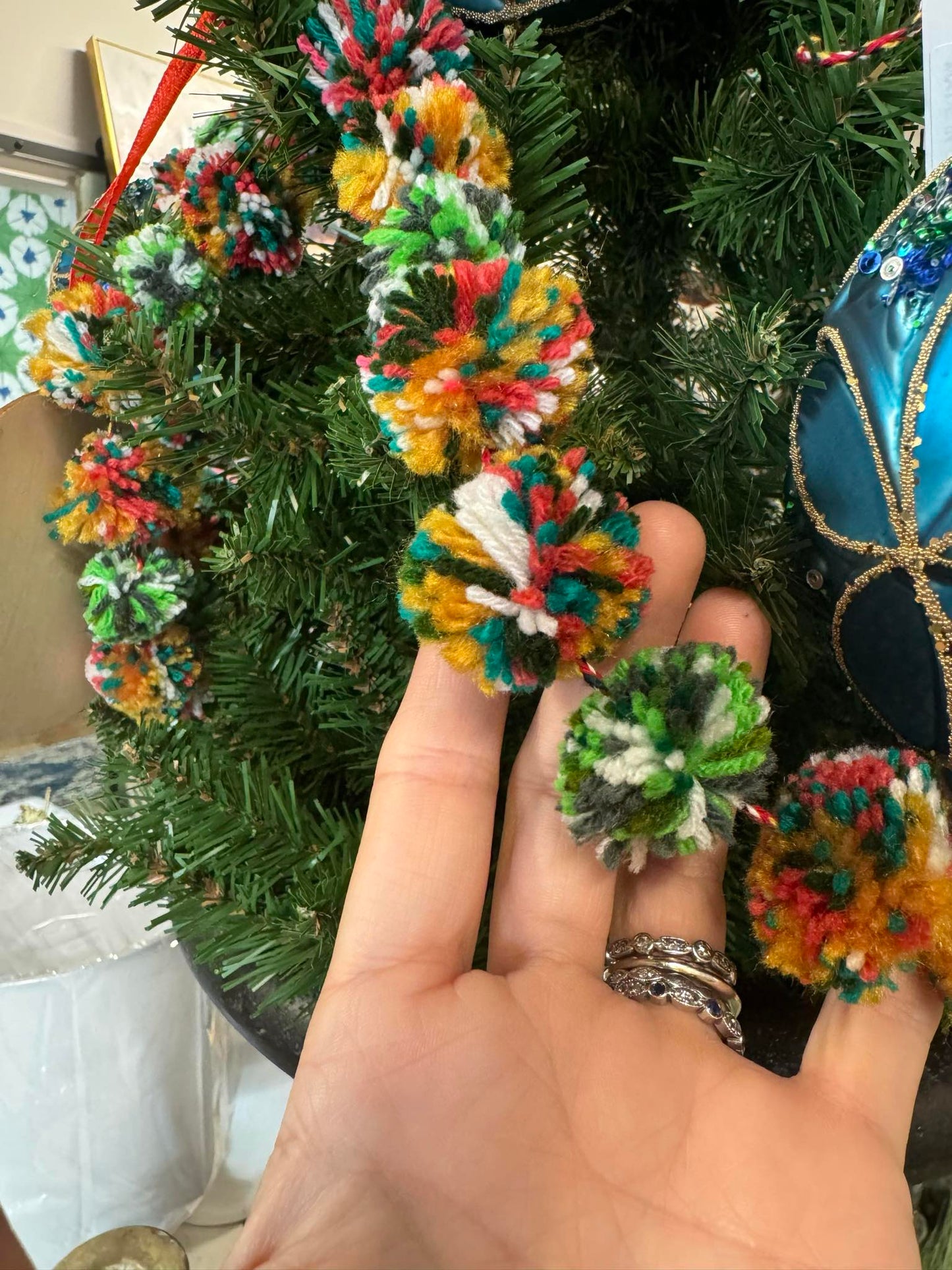 Felt Ball Garland