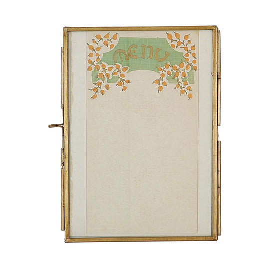 Brass and Glass Photo Frame by Creative Co-op