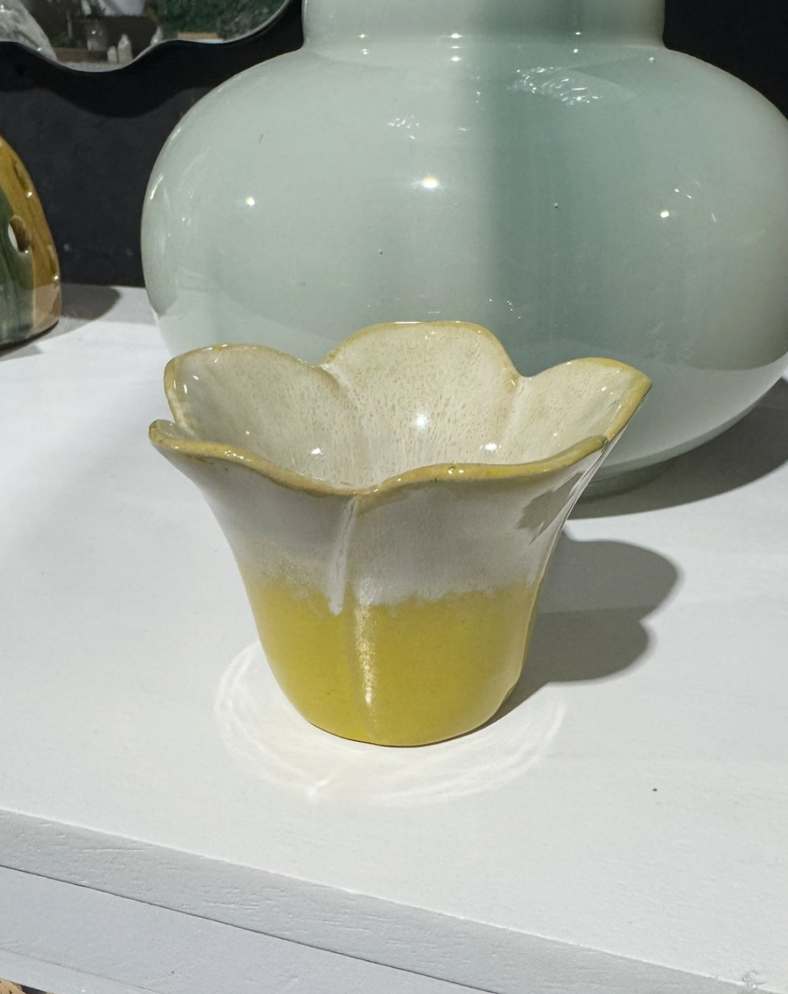 Yellow Floral Vase