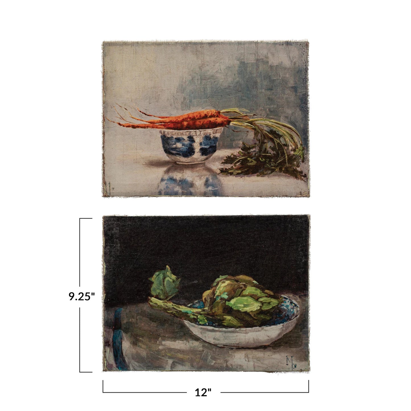 Canvas Wall Decor with Vegetable Still Life