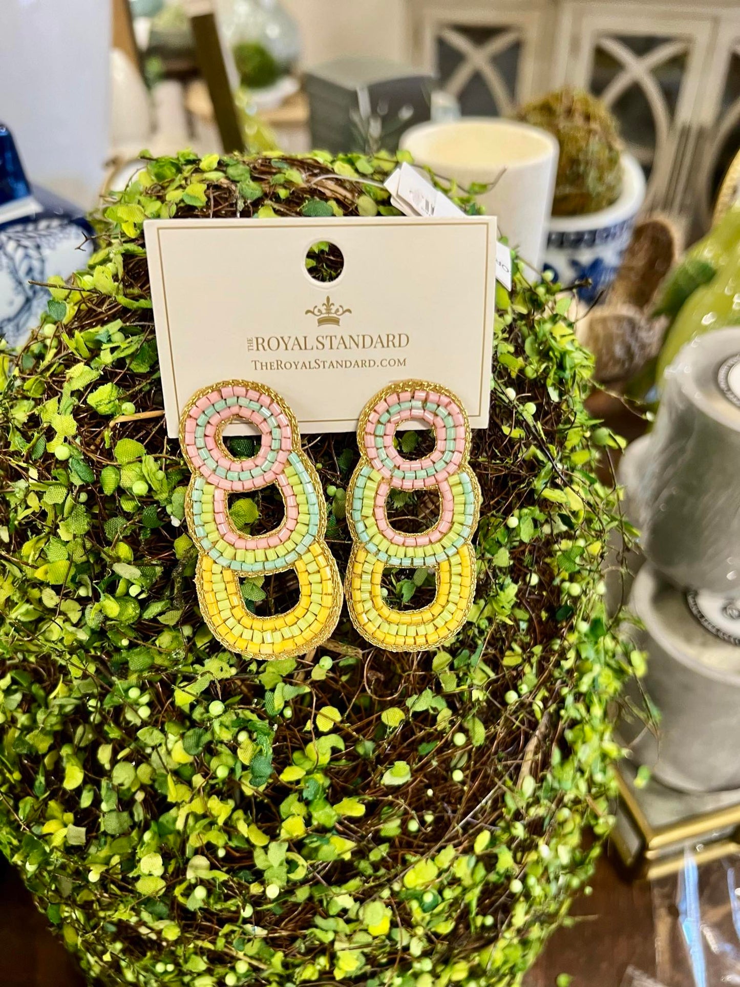 Pascala Beaded Earrings in Multi