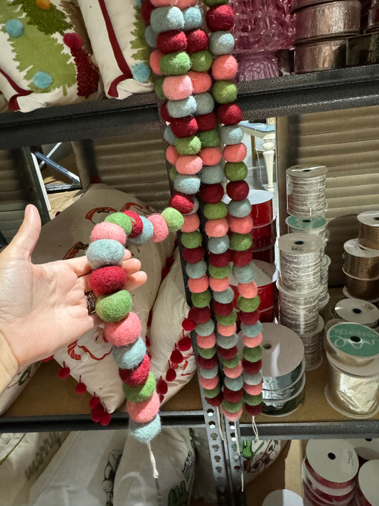 Felt Ball Garland