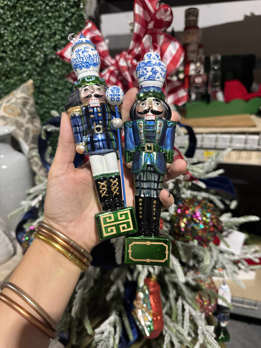 8" Black Watch Nutcracker Ornament – Glass