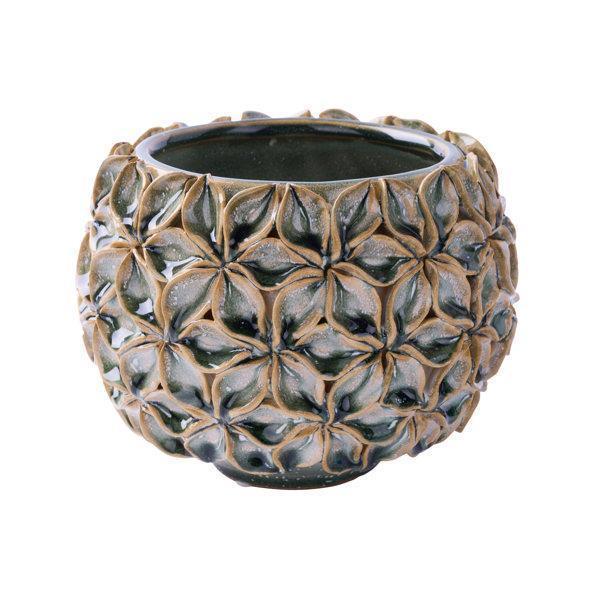 Flower Pot Blue/Beige