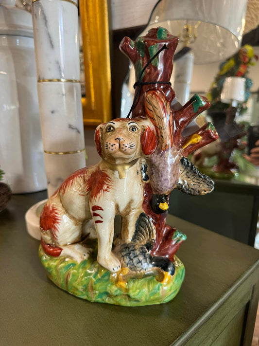 Dog & Ducks Figurine