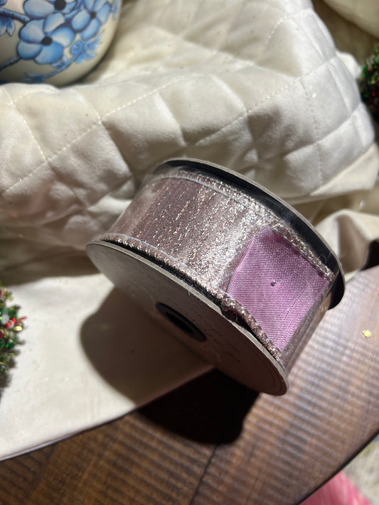 Pink Metallic Ribbon