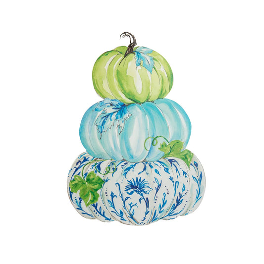 Blue Pumpkin Stack (Easel on Back)