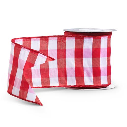 Red Gingham Ribbon