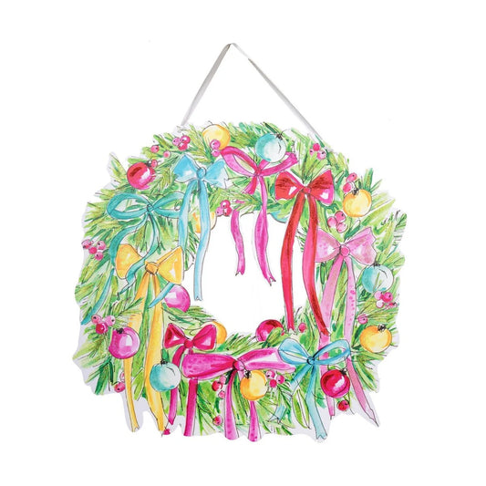 Vintage Wreath PVC Door Hanger