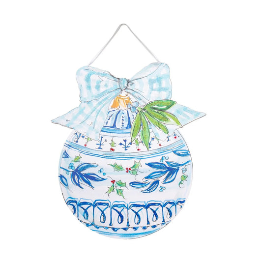 Winter Wonderland Ball Ornament PVC Door Hanger