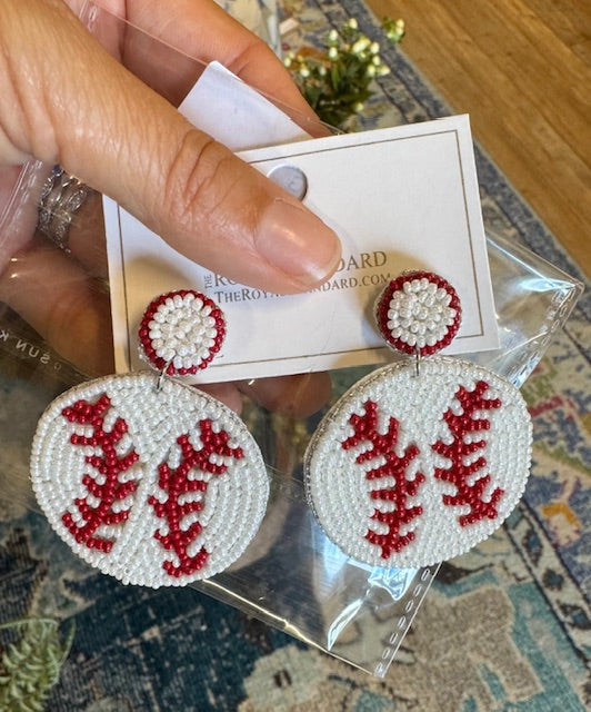 Baseball Earrings