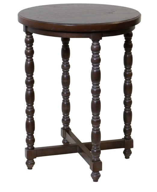 Dark Caramel Accent Table