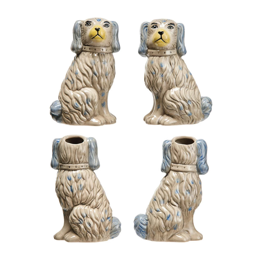 Reproduction Vintage Vase- Staffordshire Dog