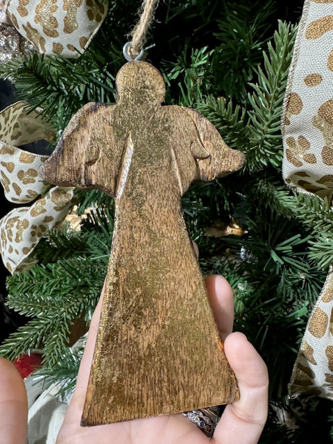 Wooden Angel Ornament